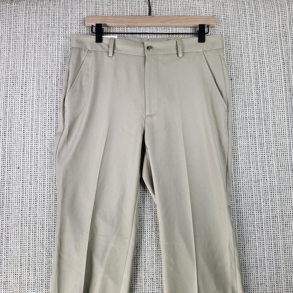 Greg Norman Pants Mens 30x32 Beige BMB Classic Golf Dress Slacks Stretch New